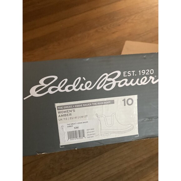 The Great x Eddie Bauer Greta Chelsea Rain Boots 10 Ankle Yellow Amber - Picture 11 of 12